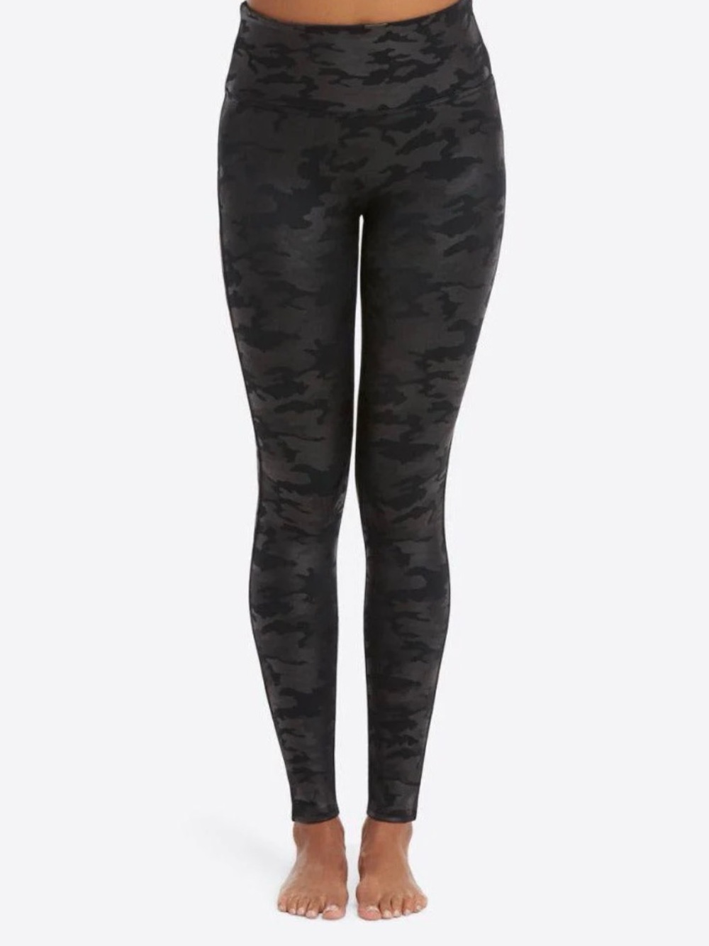 SPANX Black Camo High-Waist Leggings